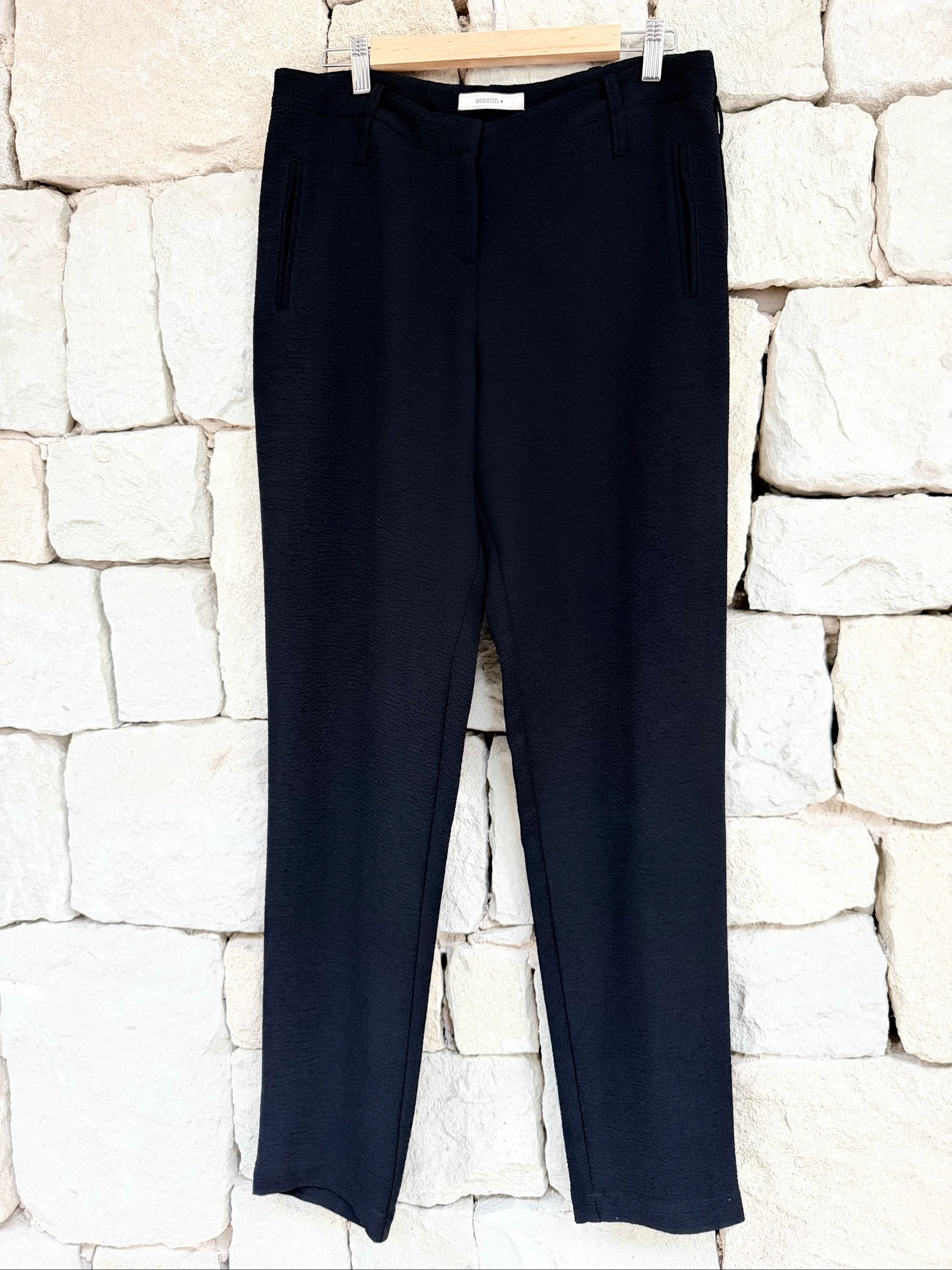 Pantalón negro de vestir para mujer talla 42 de Sessùn